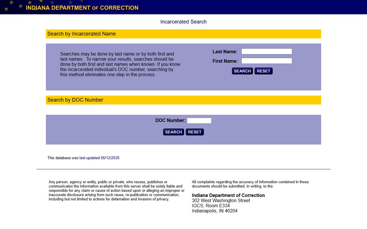 IDOC incarcerated search for Henry County state prison inmate lookup